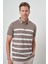 Erkek Vizon Trend Rınger Polo Yaka T-Shirt 2
