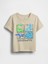 Erkek Bebek Bej Mix & Match Grafik T-Shirt 1