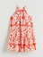 Lcw Vision Halter Yaka Desenli Mini Elbise (S5) 5