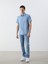 Yeni Sezon Regular Fit Kisa Kollu Erkek Jean Gomlek - S5KA58Z8 2