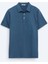 Lacivert Polo Yaka %100 Pamuk T-Shirt 1