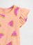 Kız Bebek Turuncu Fırfır Kollu T-Shirt 2
