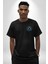 Nu Kaos ve Ilksel Su Tanrısı Mısır Siyah Oversize Kadın Erkek Ön ve Sırt Baskılı Tişört 3