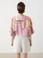 Lcw Vision Kruvaze Yaka Desenli Modal Karışımlı Crop Bluz (S5) 4