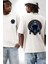 Gece ve Kaos Temalı Mistik Kek Tanrısı Mısır Beyaz Oversize Kadın Erkek Ön ve Sırt Baskılı Tişört 4