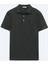 Koyu Yeşil Polo Yaka Pamuk Karışımlı T-Shirt 1