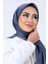 Indigo Harem Scarf Kristal Saten Eşarp 1