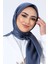 Indigo Harem Scarf Kristal Saten Eşarp 2