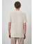 Erkek Bej Trend Bisiklet Yaka T-Shirt 5