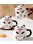 Panda Temalı Kapaklı Seramik Kupa 1