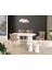 Beyaz Highgloss Piramit Ayak 90*160 Pota Sabit Masa 1
