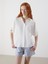 Yeni Sezon Keten Karisimli Oversize Kadin Gomlek - S5O870Z8 1