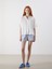 Yeni Sezon Keten Karisimli Oversize Kadin Gomlek - S5O870Z8 2