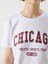 Yeni Sezon Bisiklet Yaka Chicago Baskili Kadin Tisort - S5Q967Z8 3