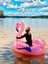 Flamingo Şişme Deniz Yatağı Binici |122X99X105 cm | Tutunma Kulplu 3