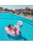 Flamingo Şişme Deniz Yatağı Binici |122X99X105 cm | Tutunma Kulplu 5