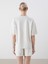 Yeni Sezon Bisiklet Yaka Baskili Oversize Kadin Tisort - S5PN00Z8 4