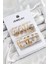 Pirinç Karışık Halka Model Gold Renk 6 Çift Kadın Küpe Set 1