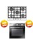 Aurinox Ankastre Set ( HON602X-TN Inox Fırın + Eminçelik 22 380 5 Gözlü Ocak Inox ) 1