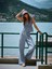 Yeni Sezon Beli Lastikli Ekose Kadin Pantolon - S5O039Z8 1