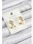 Xuping Zirkon Taşlı Kalp Model Gold Renk Kadın Küpe 1