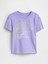 Erkek Bebek Açık Lila Gap Logo Grafikli T-Shirt 1