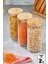 2 Adet Vakumlu Bambu Kapaklı Cam Kavanoz 1400ML Baharatlık Bakliyat Gıda Saklama Kabı Organizer 1