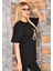 2 Adet Özel Baskılı Oversize Kadın T-Shirt Bisiklet Yaka 4