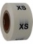 Hazır Etiketler , Hazır Al Hızlı Al Pp Şeffaf Beden(Size) Etiketi 25MM x 25MM Çap Ruloda 500 Adet ( 1