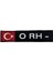 Siyah 0 Rh+ Türk Bayraklı Patches Arma Peç 1