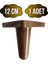 Rüzgar Plastik 12CM Ayak Mobilya Masa ve Dolap AYAĞI(12CM)(AHŞAP Desenli)(Kahverengi) 1