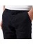 Erkek Siyah Slim Fit Keten Şort B35214T.0TB 6