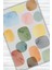 Geometrik Desenli Pastel Renkli Halı Dijital Baskılı Dokuma Kaymaz Tabanlı Yıkanabilir Antialerjik Banyo Halısı 3