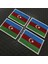 Azerbaycan Bayrağı Cırtlı Nakışlı Arma 1