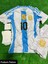Lionel Messi Arjantin 2024/25 Sezon Çocuk Forması Şort Çorap Bileklik 4'lü Seti 9