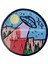 Cırt Bantlı Ufo Uzay Nakış Işleme Arma Patch 8×8 cm 1