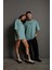 Erkek Sırt Golf Gtı Baskılı Oversize T-Shirt - Mint Yeşili 4