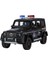 XHD-B2433 -Vardem Çek Bırak Işıklı ve Sesli G Polis Metal Jeep 1:24 2