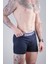 Erkek 3'lü Kutulu Premium Pamuklu Boxer (Siyah-Lacivert-Bordo) 4