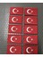 10’lu Kırmızı Türk Bayrağı Arma | Cırtlı Nakışlı Taktik Patch (8x5 Cm) 2