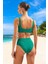 Desenli Bikini Takımı Özel Tasarım Ergonomik Kesim Hızlı Kuruyan Şık Detaylı Su Sporları Için 3