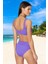 Desenli Bikini Takımı Özel Tasarım Ergonomik Kesim Hızlı Kuruyan Şık Detaylı Su Sporları Için 3