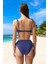 Bağlamalı Simli Bikini Takımı Özel Tasarım Klora Dayanıklı Hızlı Kuruyan 3