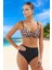 Desenli Bikini Takımı Premium Kalite Yüksek Konfor Esnek Kumaş Su Sporları Için Ergonomik Kesim 1