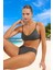 Simli Bikini Takımı Su Sporları Için Esnek Kumaş Yaz Koleksiyonu Klora Dayanıklı 2