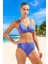 Parlak Bikini Takımı Yaz Koleksiyonu Ergonomik Kesim Esnek Kumaş Su Sporları Için 1