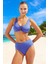 Parlak Bikini Takımı Yaz Koleksiyonu Ergonomik Kesim Esnek Kumaş Su Sporları Için 2