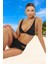 Desenli Üçgen Bikini Takımı Hızlı Kuruyan Özel Tasarım Plaj ve Havuz Için 2