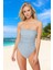 Drape Straplez Mayo Su Sporu Kıyafeti Swimsuit Özel Tasarım Hızlı Kuruyan Banyo 2