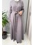Beli Kemerli Ceket Antrasit T25Y-8018 3